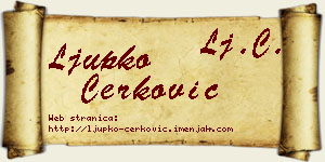 Ljupko Čerković vizit kartica